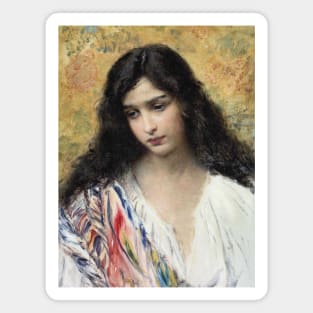 Russian Beauty by Konstantin Makovsky Magnet